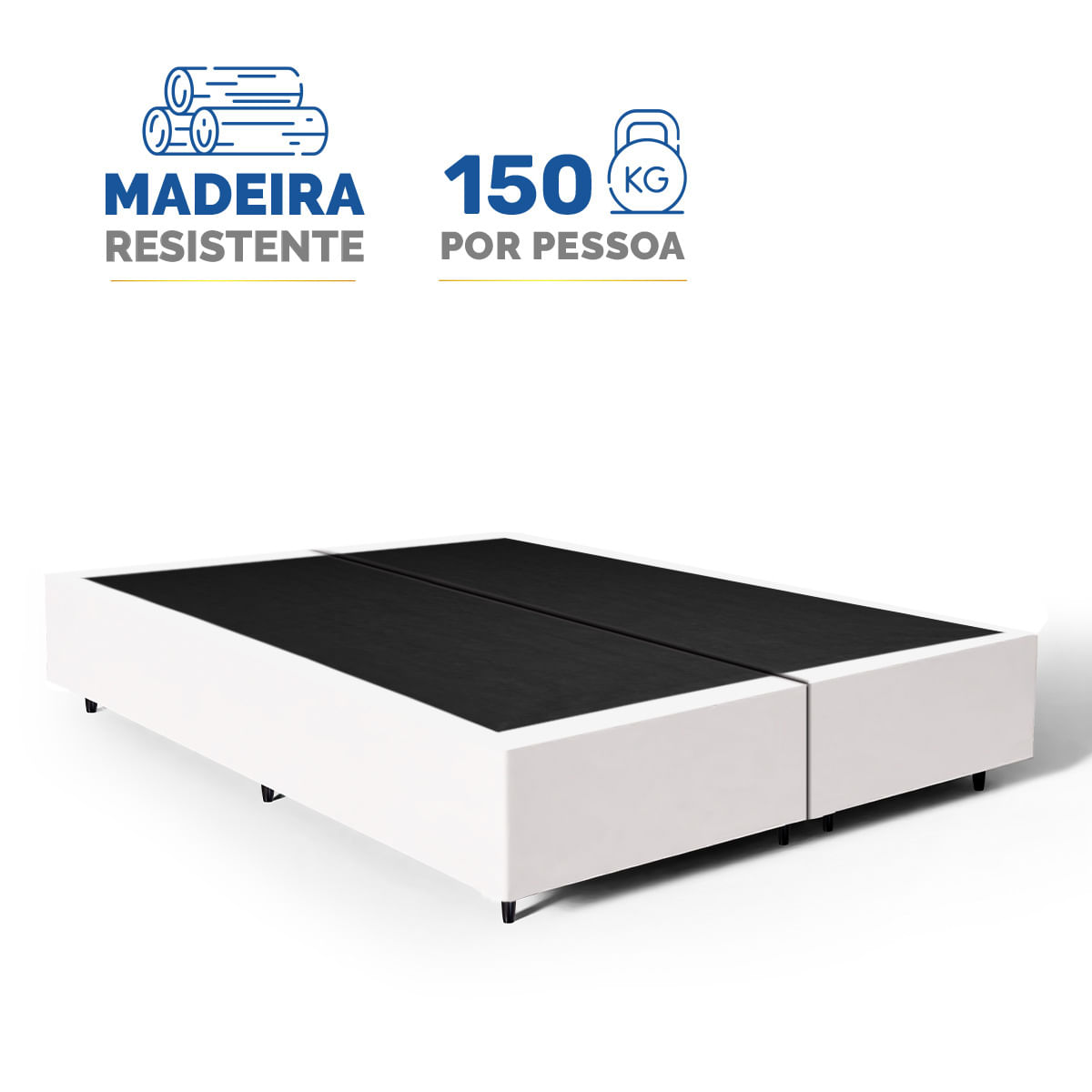 Cama Box Bipartida Queen 158cm foto 3