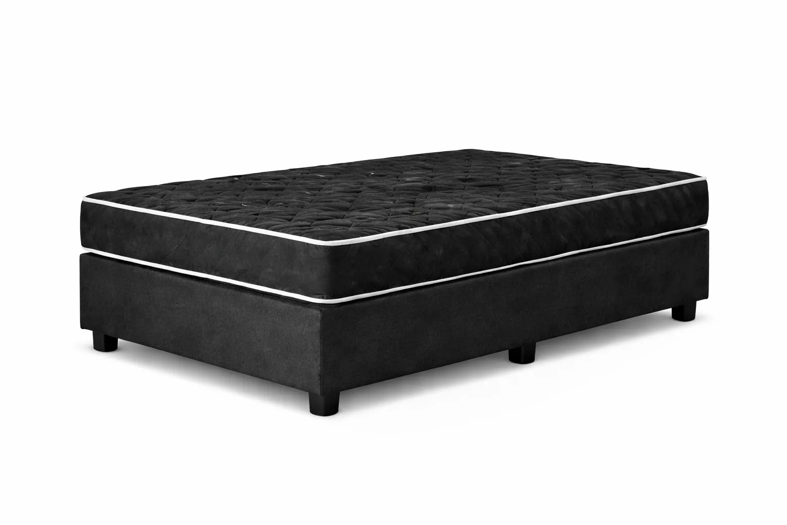 Kit Cama Box Baú + Colchão D45 Solteirinho 0,78m - Preto foto 2